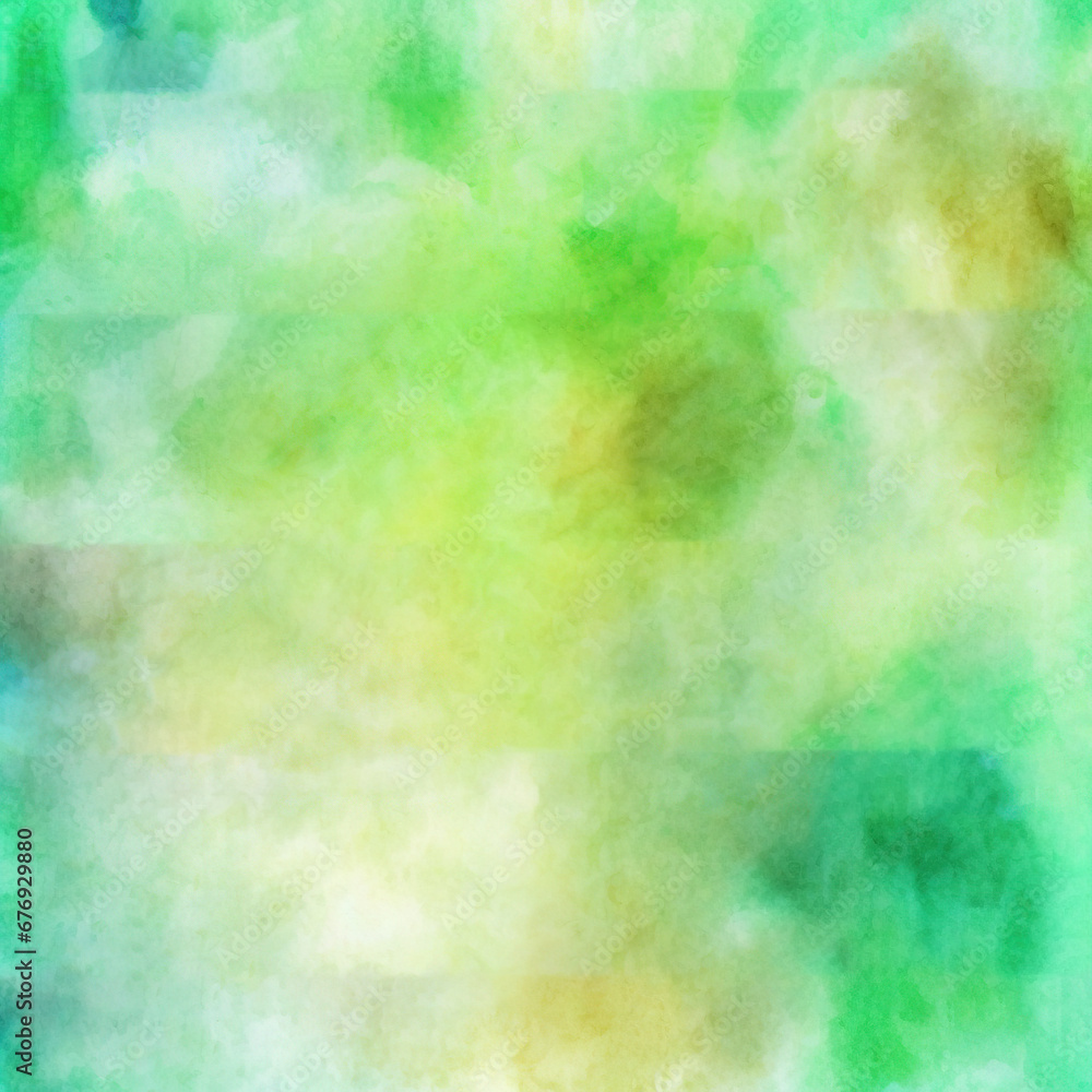 Tranquil Mint Aquarelle Dreamscape