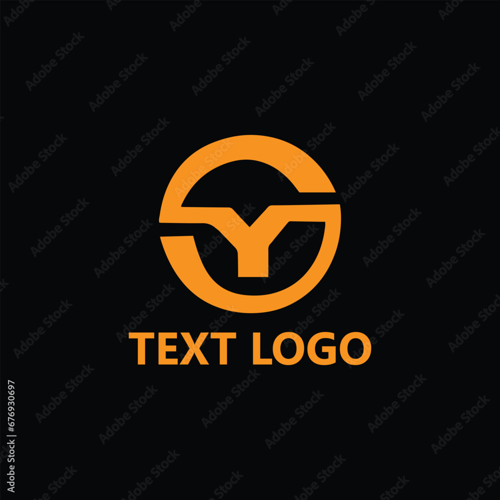 letter y text logo design vector format letter y text logo design vector format