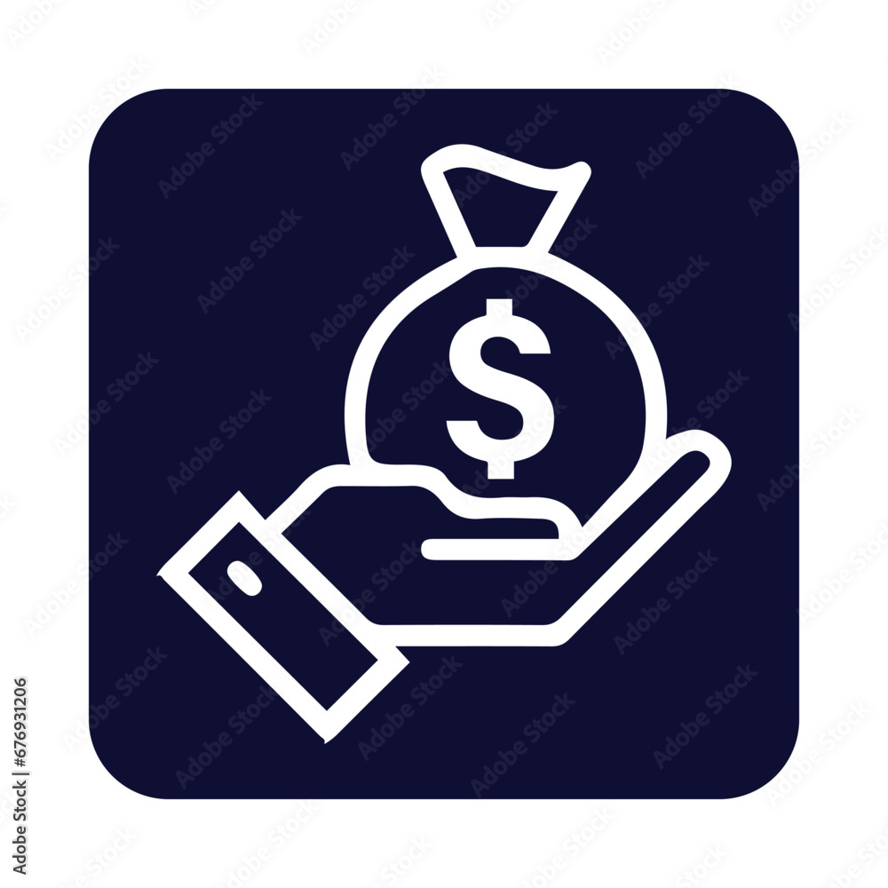 hand, money, fund, dollar, bank, money on hand icon hand, money, fund, dollar, bank, money on hand icon