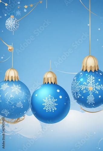 christmas background with balls