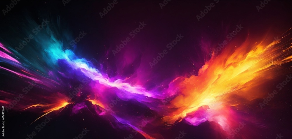 Fototapeta premium abstract background with glowing lights