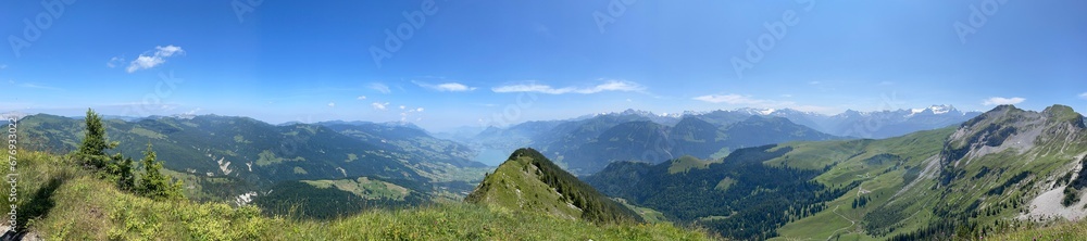panorama of the view from Giswilerstock