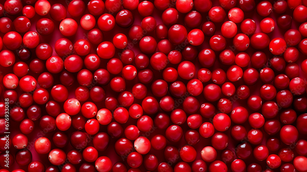 red cranberry beads background red cranberry beads background