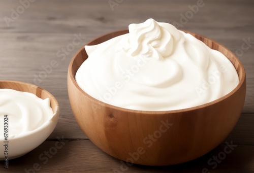 dessert with whipped cream