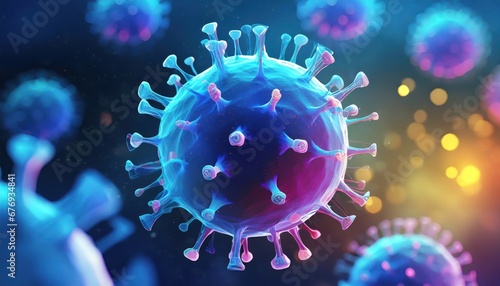 Human body , science virus background