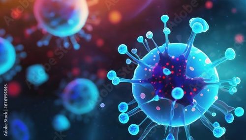 Human body , science virus background