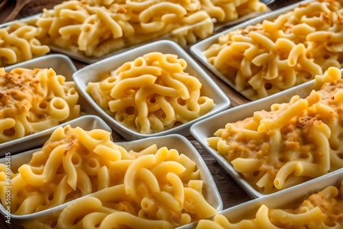 the preparation of macaroni and cheese.