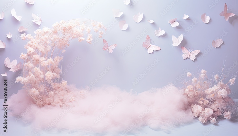 Newborn baby nest or crib backdrop, photoshop overlay, pastel purple ...