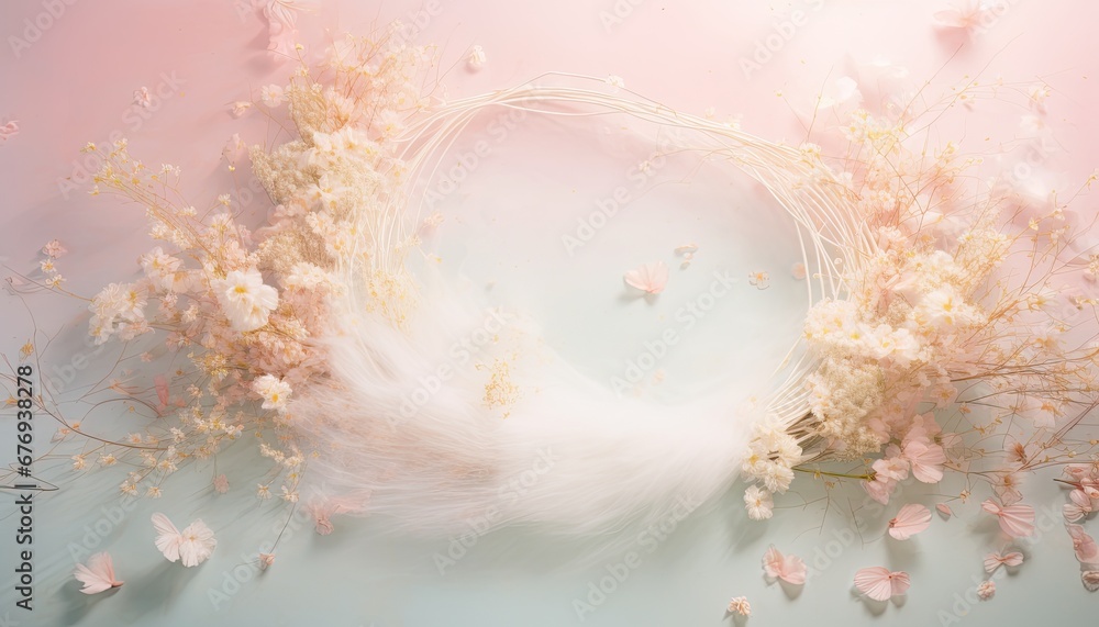 Newborn baby nest or crib backdrop, photoshop overlay, pastel blue and ...