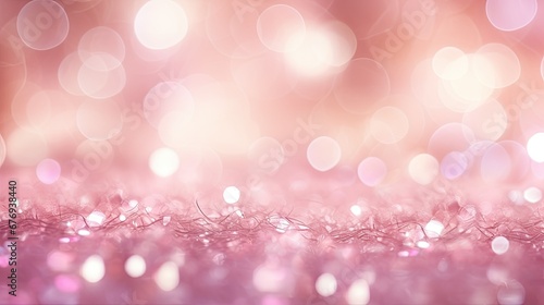 Pink glitter abstract backgrounf of glitter. Bokeh with light Glitter and diamond dust, subtle tonal variations photo