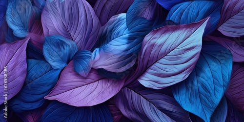Purple tropical leaves luminous background  © Creative Canvas