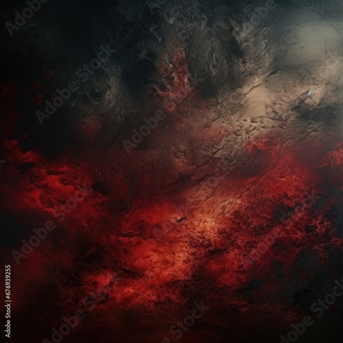 Abstract background in dark red tones with a predominance of red. Anxiety, violence, trouble. The concept of war and conflict escalation. © koplesya