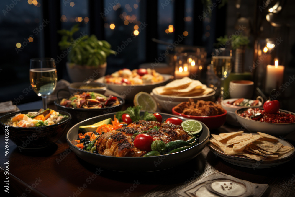 Festive Feast: A Culinary Wonderland of Joy, Bringing Loved Ones Together for a Merry Christmas Celebration (AI Generated) Festive Feast: A Culinary Wonderland of Joy, Bringing Loved Ones Together for a Merry Christmas Celebration (AI Generated)