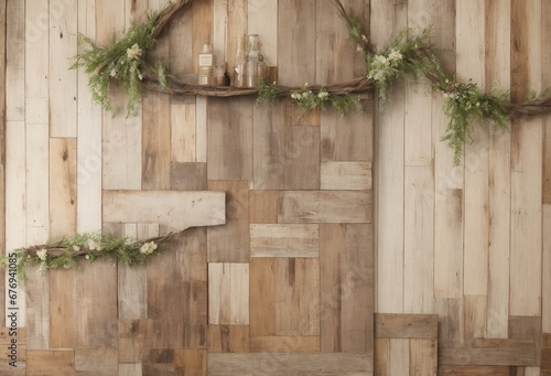herbs on a wooden background