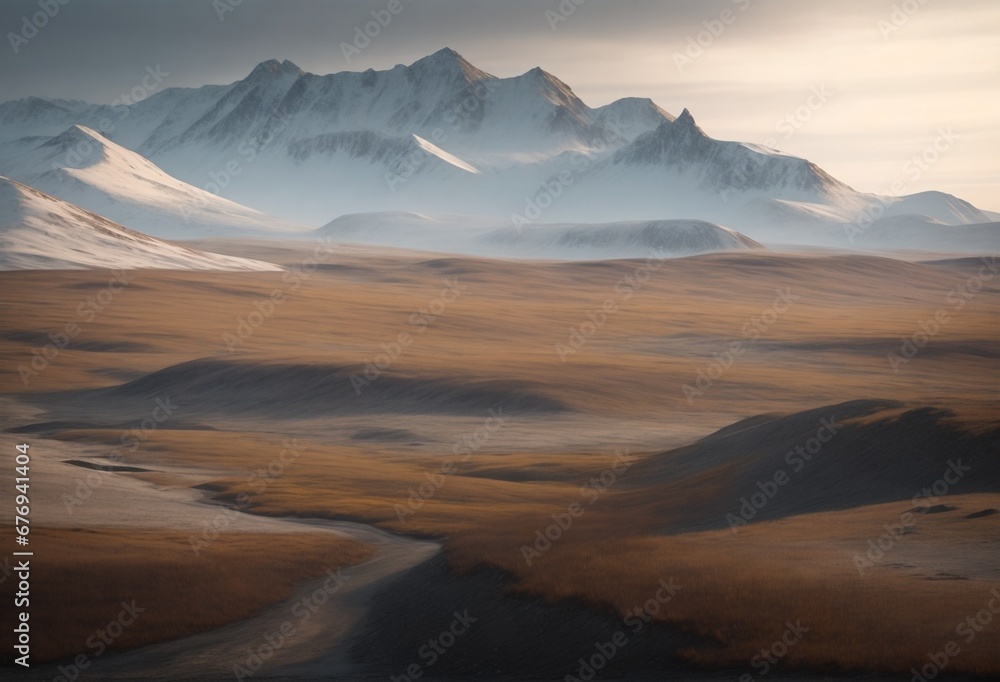 Fototapeta premium sunrise over the mountains