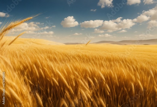 wheat field and sky