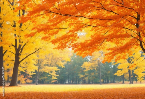 autumn tree in the park