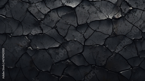 dry cracked black and graphite background texture