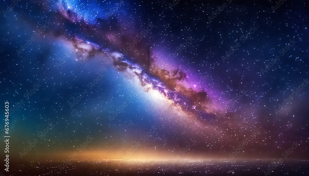 Universum milky-way space view illustration