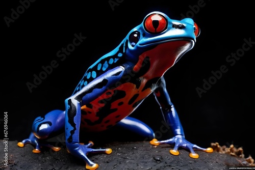 colorful poisonous frog