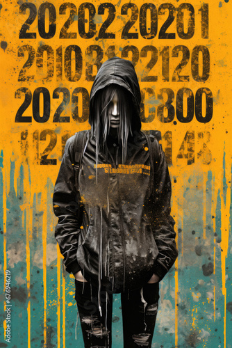 Anarcho Psychedelia magazine cover Y2K look