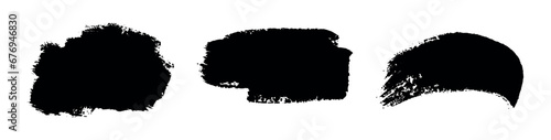 Set of vector brushes. Text frames and grunge patches. Highly detailed abstract vector backgrounds.