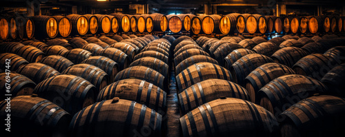 Timeless Spirits: Aging Facility Housing Whiskey, Bourbon, Scotch Barrels
