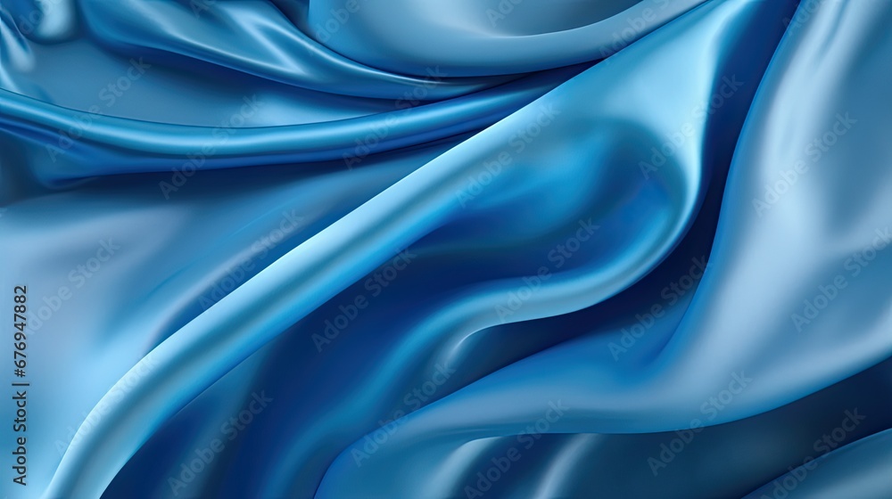 Blue silk background Blue silk background
