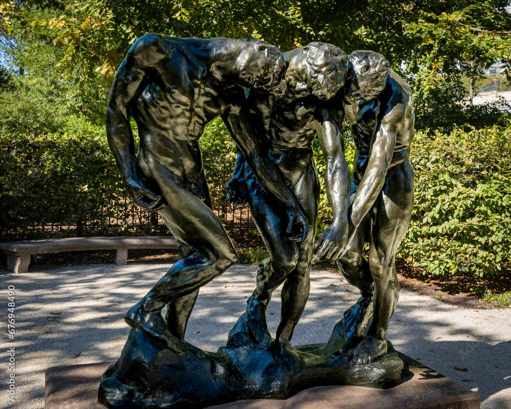 Philadelphia, PA US Oct 13, 2023 Horizontal view of the bronze