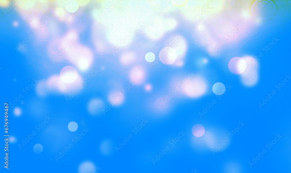 Blue bokeh background for seasonal, holidays, event and celebrations Blue bokeh background for seasonal, holidays, event and celebrations