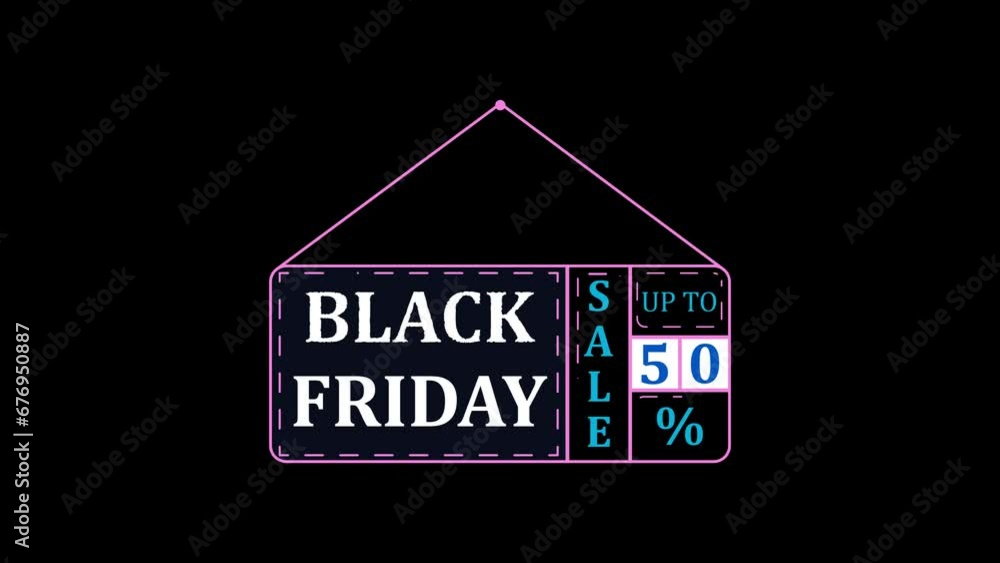 Black Friday Animation Transparent Video Black Friday Animation Transparent Video