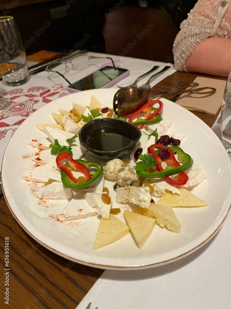 Serbian food, different food on the table Serbian food, different food on the table