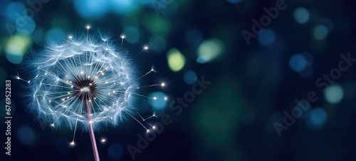 background with dandelion. 