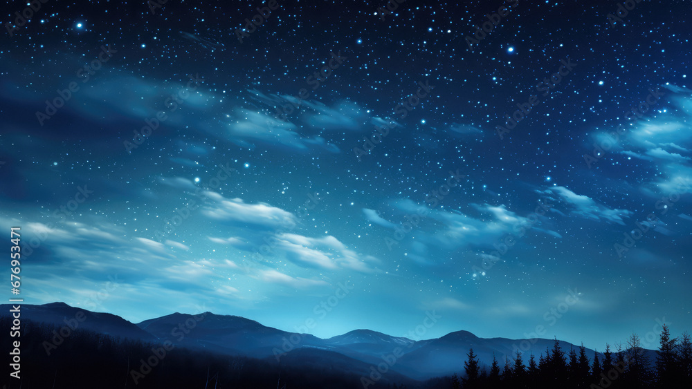 Starry Night Landscape