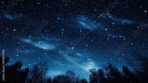 Starry Night Landscape