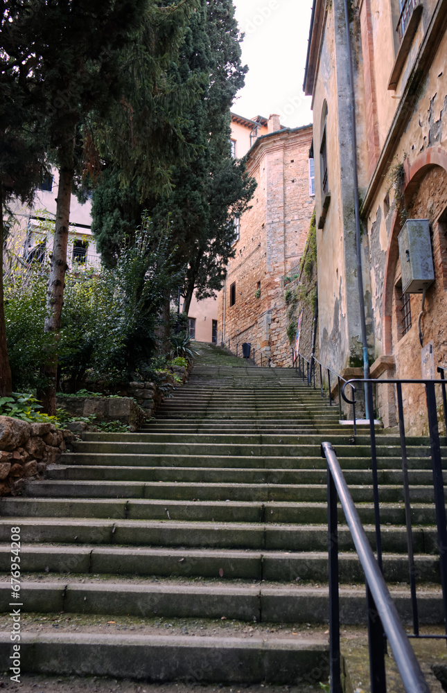 A Tuscan staircase.