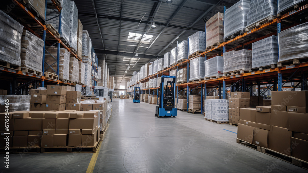 Logistics Warehouse, Storage and Delivery of Goods