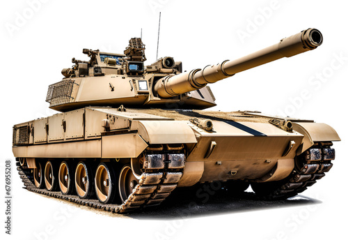 M1 Abrams tank, png stock photo file cut out and isolated on a transparent background 