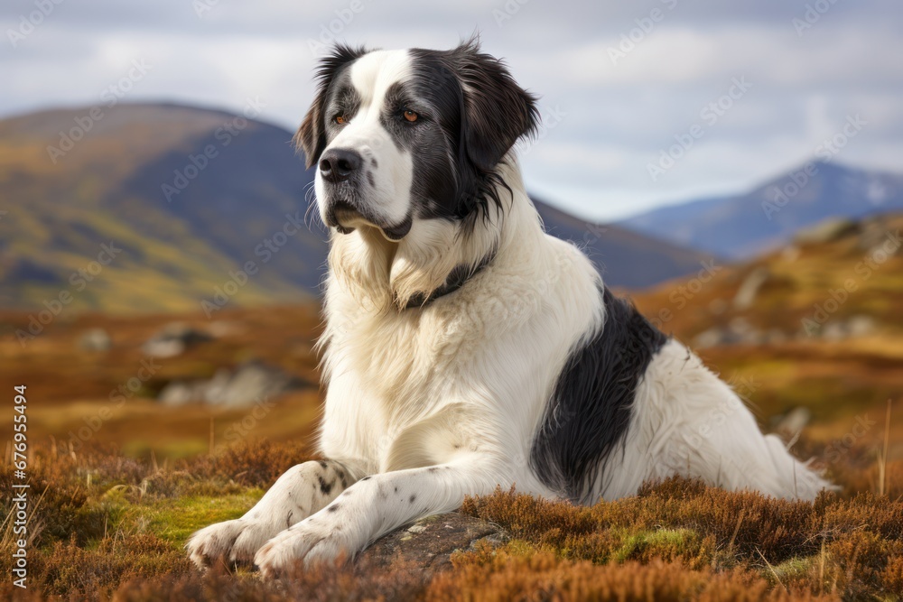 Landseer Dog - Portraits of AKC Approved Canine Breeds