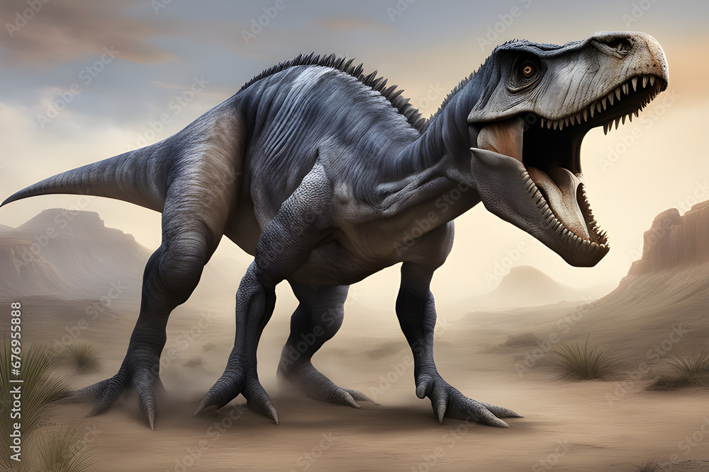 Fototapeta premium moros-intrepidus-dinosaurier . KI Generated