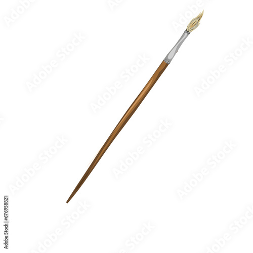 a painting brush, without a background