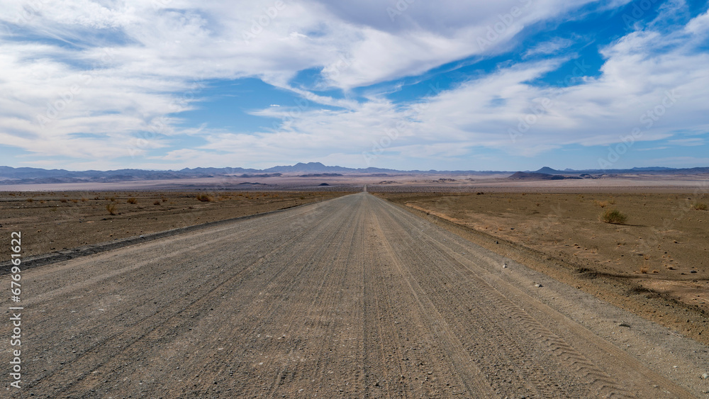 Scenic drive along a gravel road in South Namibia Scenic drive along a gravel road in South Namibia
