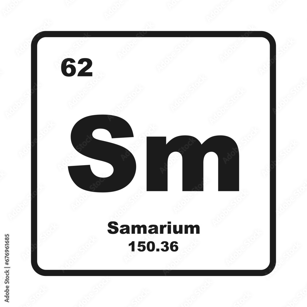 Samarium element icon Samarium element icon