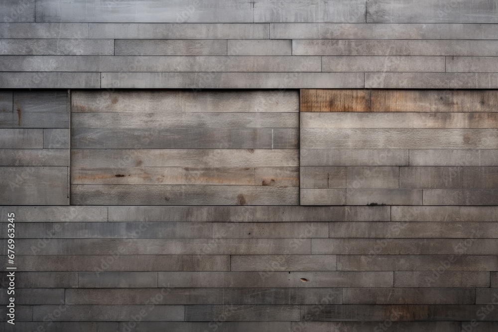 Fototapeta premium Urban Fusion: Concrete and Wood Wall, a Modern Blend for Stylish Living Spaces
