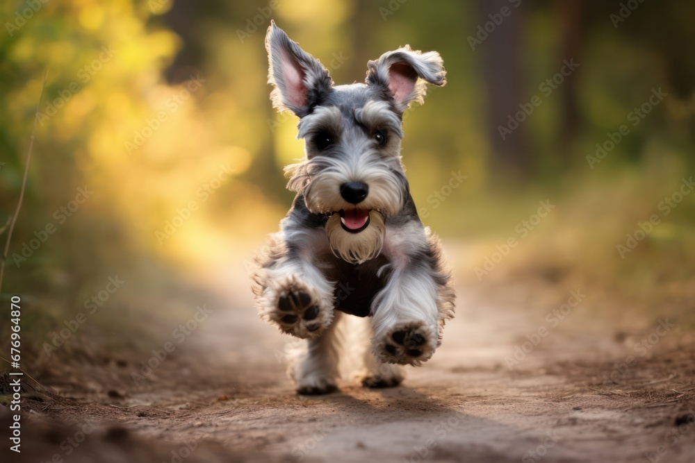 Miniature Schnauzer Dog - Portraits of AKC Approved Canine Breeds Miniature Schnauzer Dog - Portraits of AKC Approved Canine Breeds