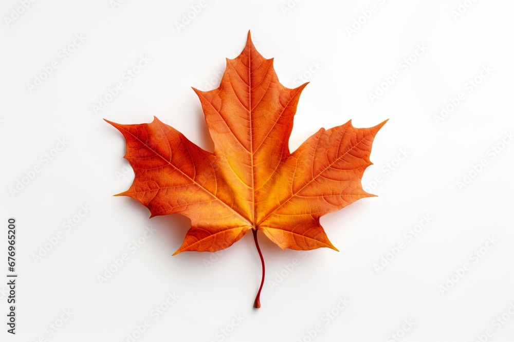 Fototapeta premium Maple on a white background with space for naming and branding.