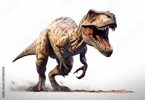 dinossauro Trex isolado em fundo branco  © Alexandre