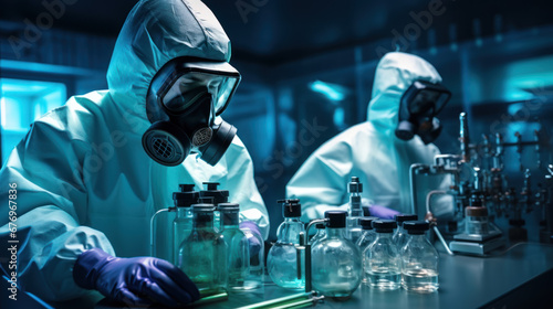 Two chemists in clandestine drug lab