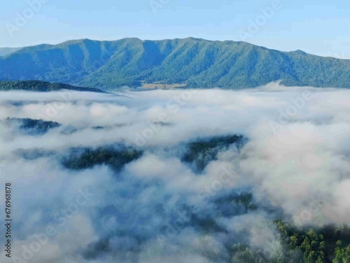 Smoky Mountain fog in Townsend Tennessee