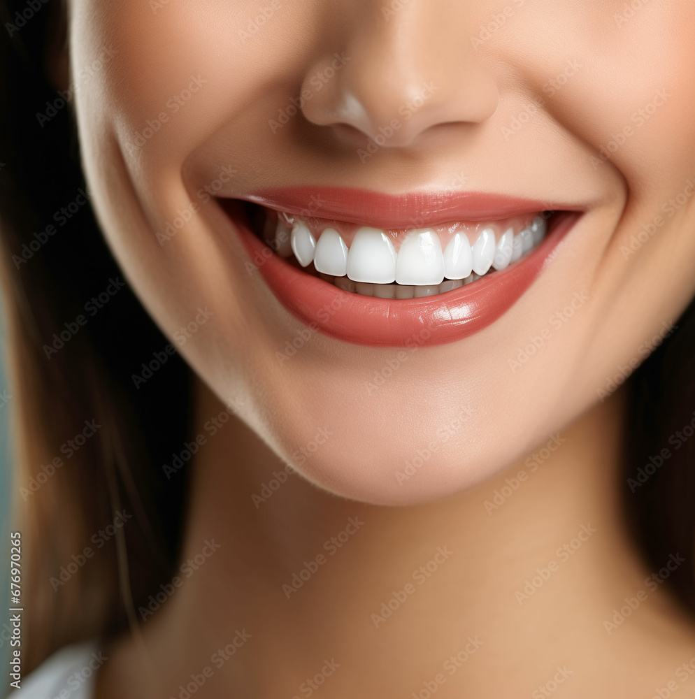 close up of a woman smiling with dazzling white teeth, showing excellent dental health and hygiene, dentistry image close up of a woman smiling with dazzling white teeth, showing excellent dental health and hygiene, dentistry image
